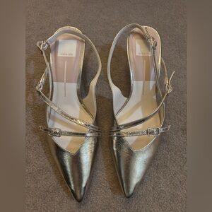 Metallic Dolce Vita Kitten Heels